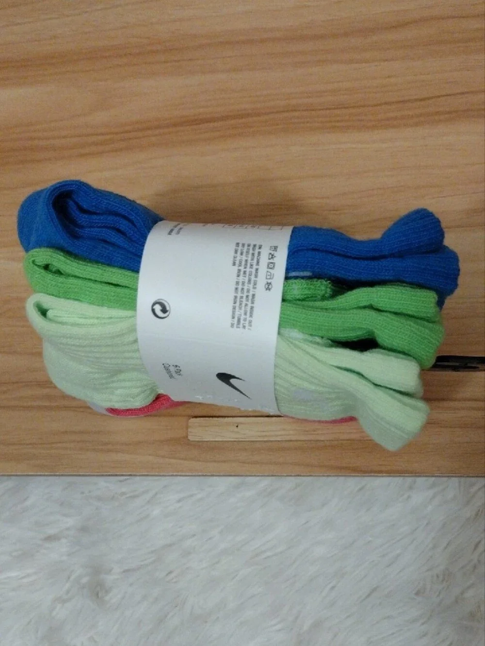 Nike Crew Athletic Socks Multicolor (6 Pack) Cushioned 10C-3Y 🆕